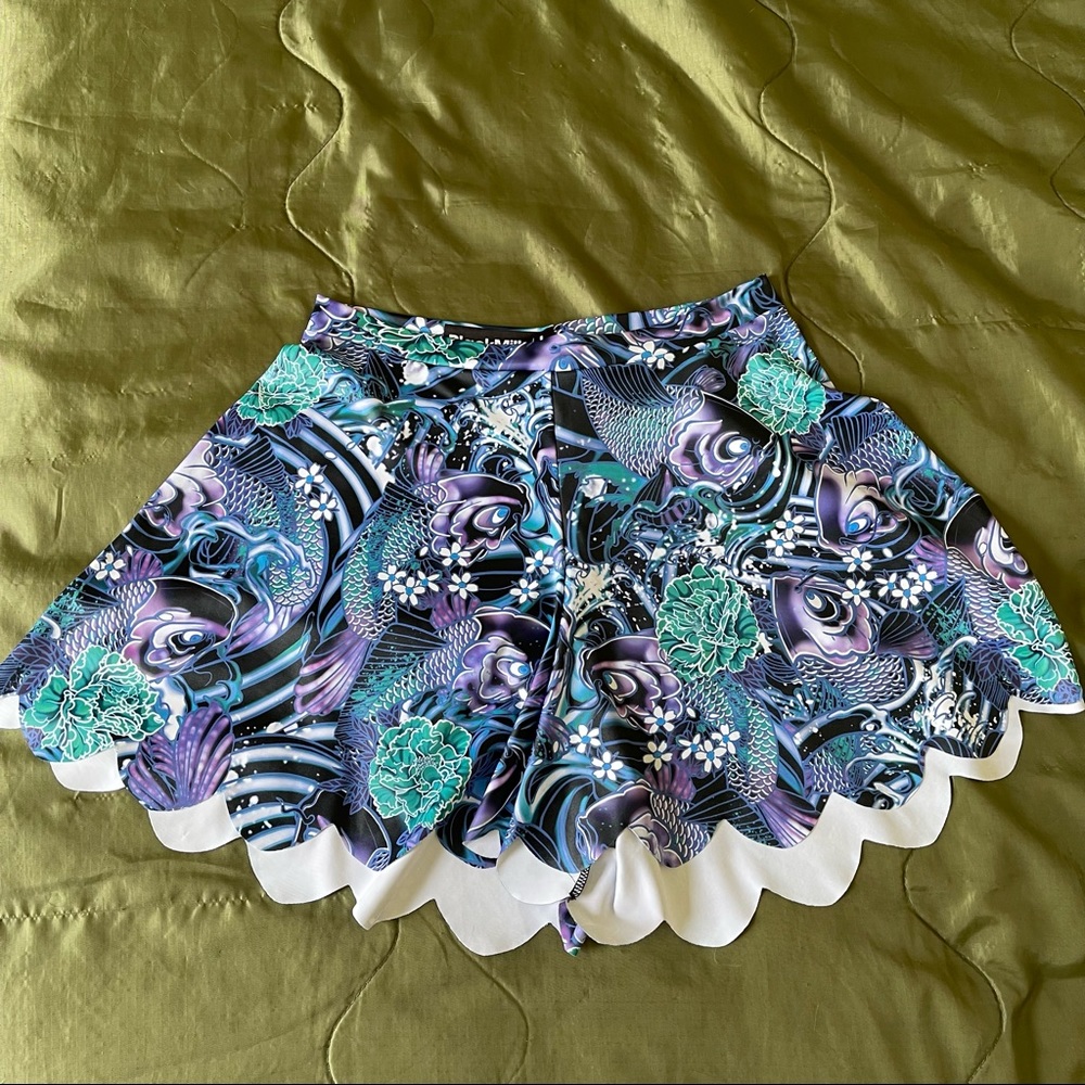 Black Milk Koi Purple Shorties size L